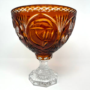 Amber History of Ireland Footed Centre Piece - 50th Anniversary