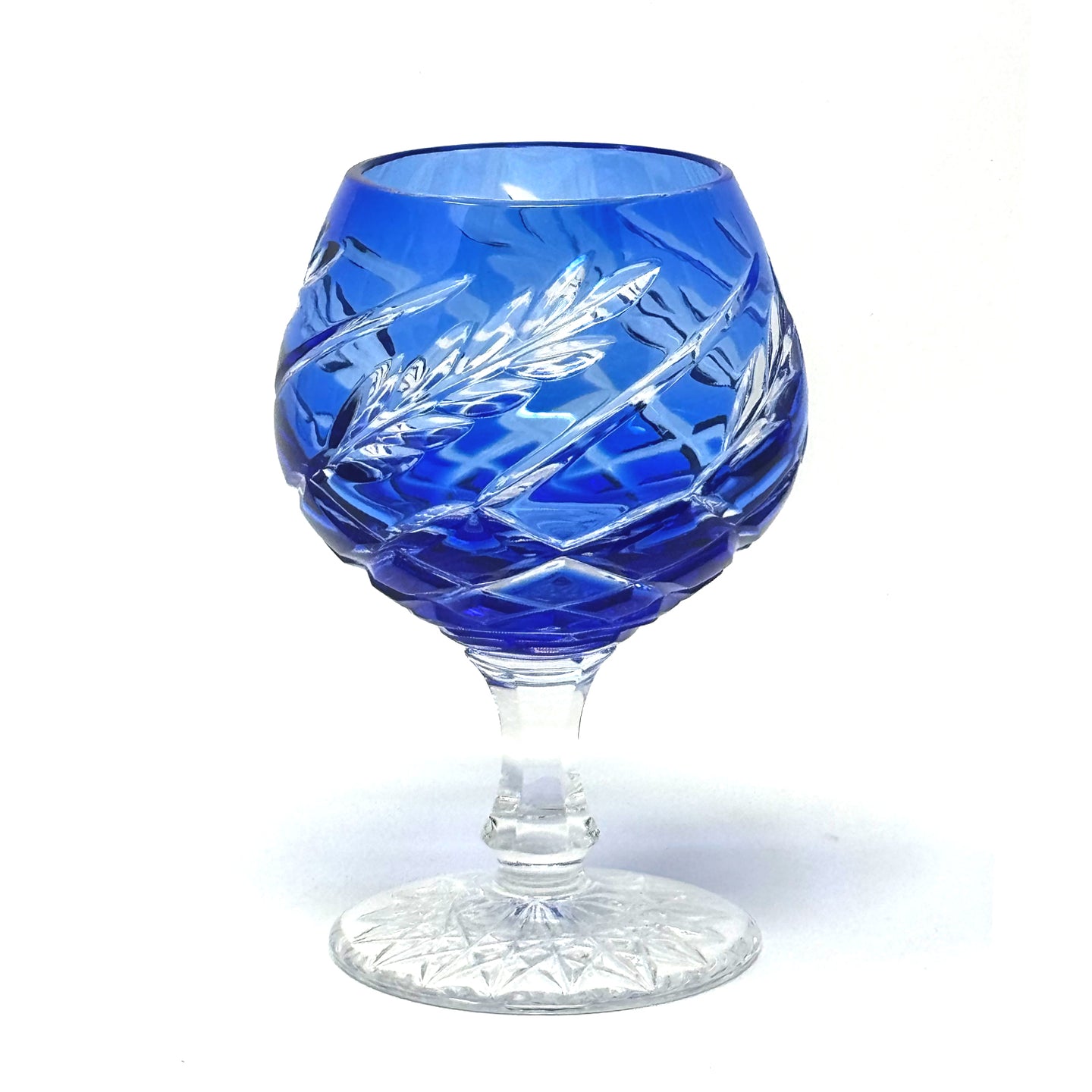 Light Blue Wheat Brandy Glass