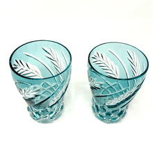 Load image into Gallery viewer, Wheat Lightest Teal Bell-shaped Tumbler Slightly Imperfect - Pair