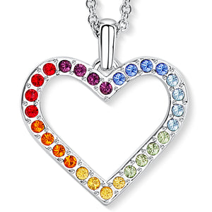 Rainbow Heart Pendant