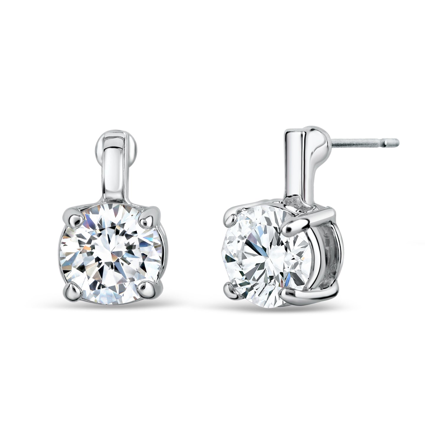 Solitaire Crystal Earrings