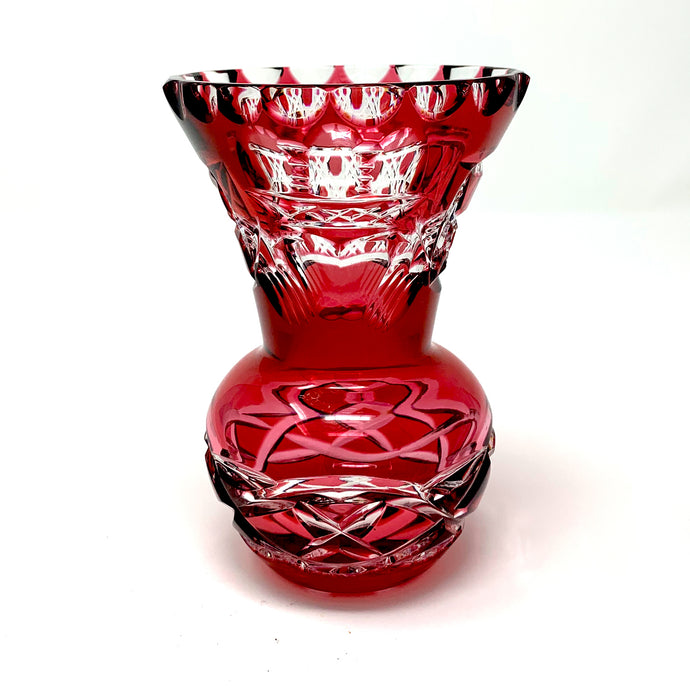 Red Claddagh Vase