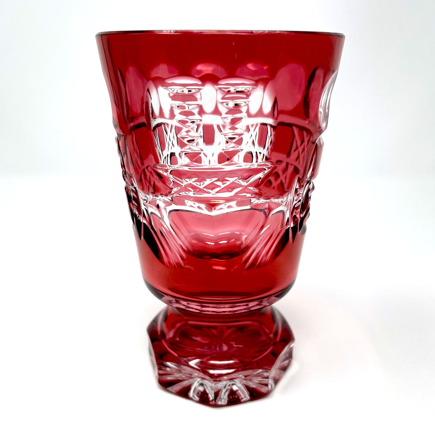 Red Claddagh Footed Goblet