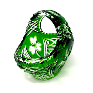 Emerald Green Small Shamrock Basket